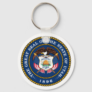 The Great Seal of the State of Utah 1896 Keychain