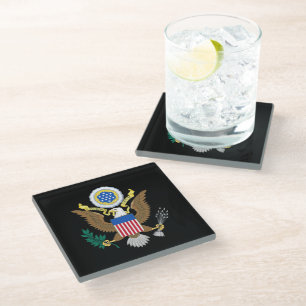 The Great Seal of United States Glass Coaster