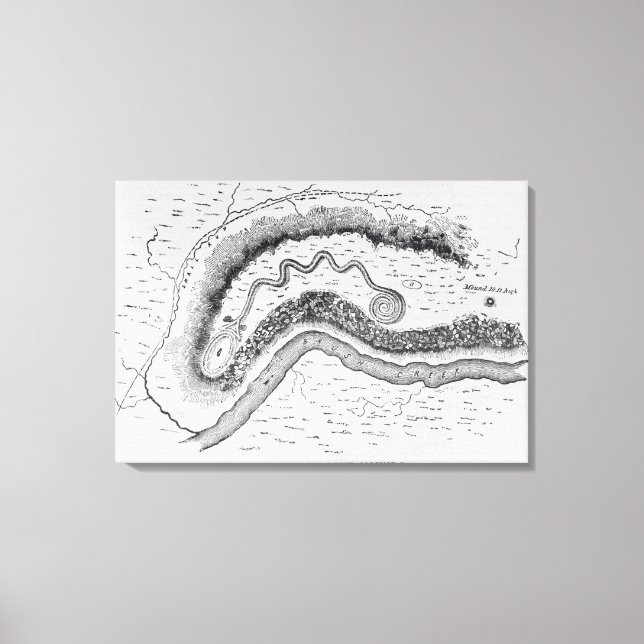 The Great Serpent Mound Canvas Print (Front)