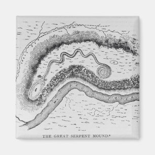 The Great Serpent Mound Magnet