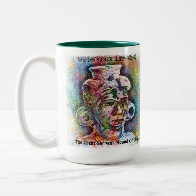 The Great Serpent Mound Of Ohio Java Mug (Left)
