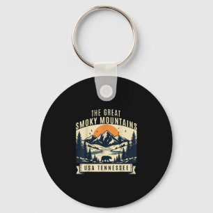 The great smoky mountains tennessee national park keychain