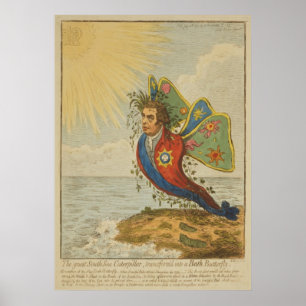 The Great South Sea Caterpillar, Transform'd Poster