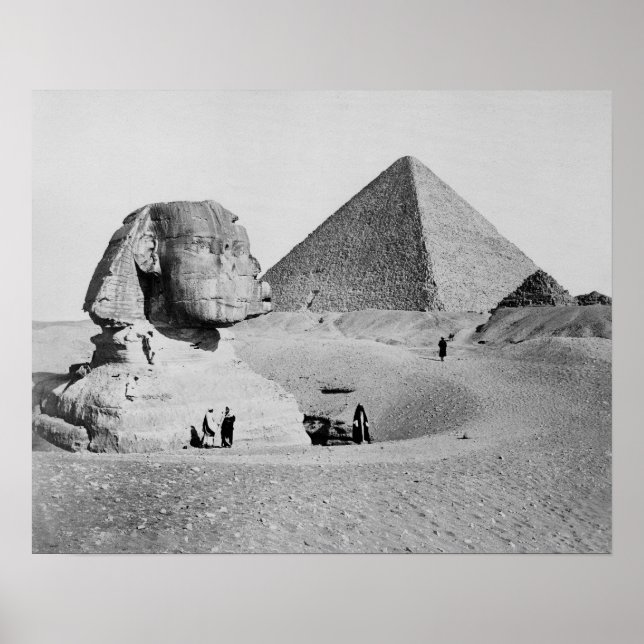 The Great Sphinx, 1877. Vintage Photo Poster (Front)