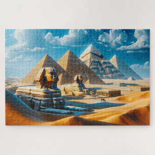 The Great Sphinx and Giza Pyramids Jigsaw Puzzle