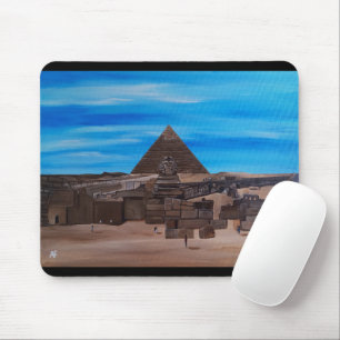 The Great Sphinx and the Pyramid of Khafre Mouse Pad