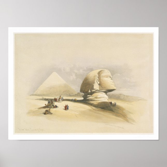 The Great Sphinx and the Pyramids of Giza, from "E Poster (Front)