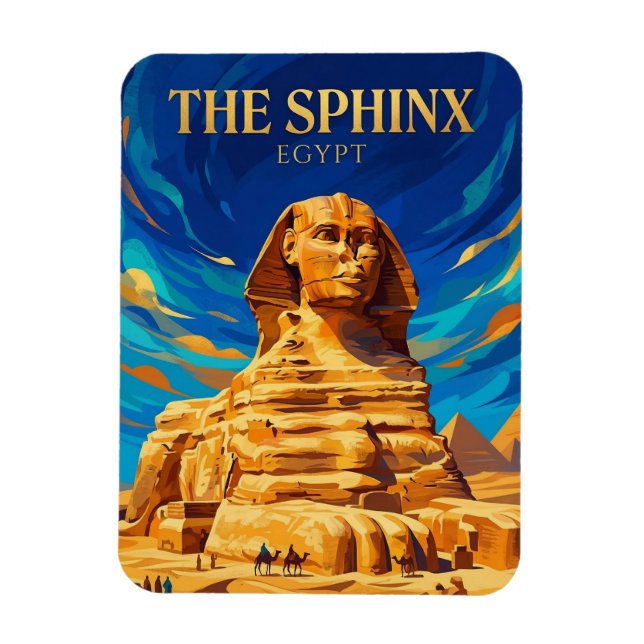 The Great Sphinx Egypt Magnet (Vertical)