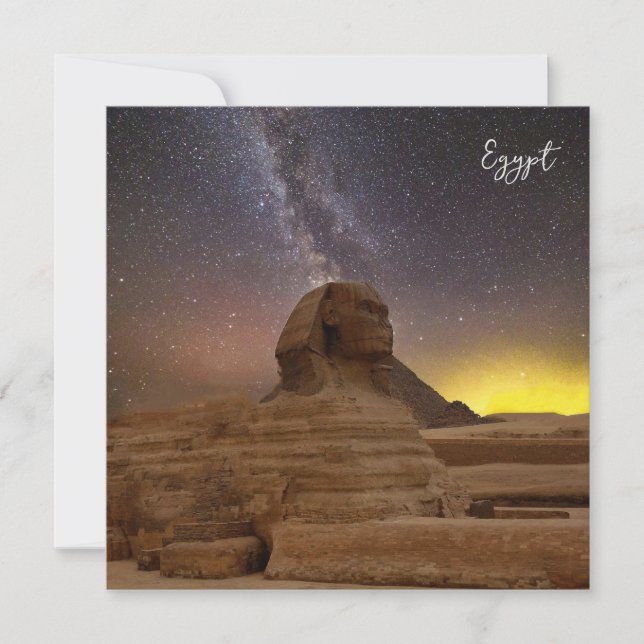 The Great Sphinx Of Giza Holiday Card (Front)
