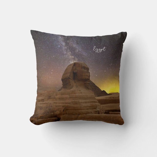 The Great Sphinx Of Giza Throw Pillow (Front)
