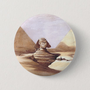 The Great Sphinx, Pyramids of Giza 2 Inch Round Button