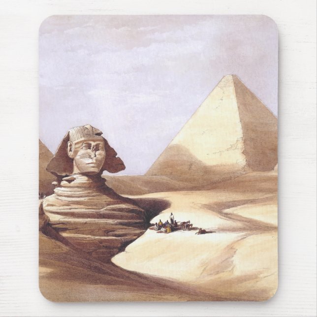 The Great Sphinx, Pyramids of Giza Mouse Pad (Front)