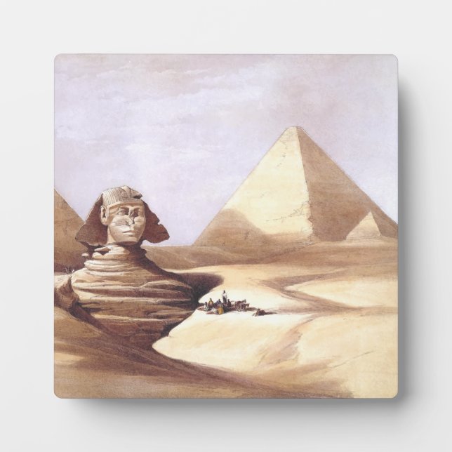 The Great Sphinx, Pyramids of Giza Plaque (Front)