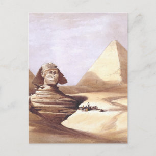 The Great Sphinx, Pyramids of Giza Postcard