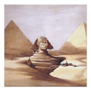 The Great Sphinx, Pyramids of Giza Poster
