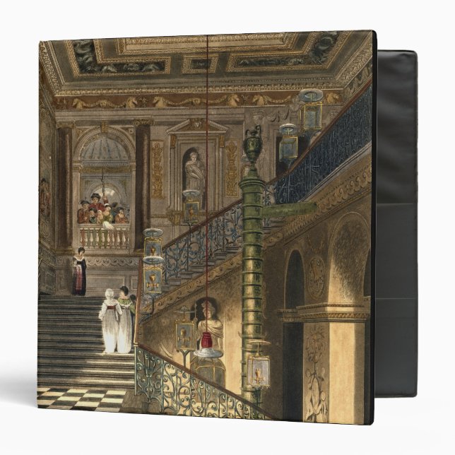 The Great Staircase at Kensington Palace From Pyne Binder (Front/Inside)