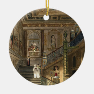 The Great Staircase at Kensington Palace From Pyne Ceramic Ornament