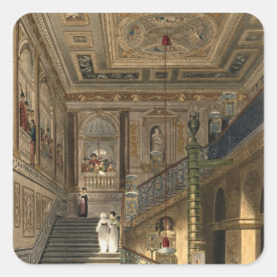 The Great Staircase at Kensington Palace From Pyne Square Sticker