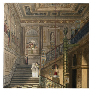 The Great Staircase at Kensington Palace From Pyne Tile
