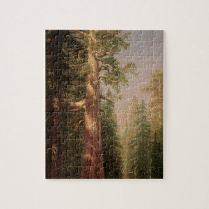 The Great Trees, Mariposa Grove, CA by Bierstadt Jigsaw Puzzle