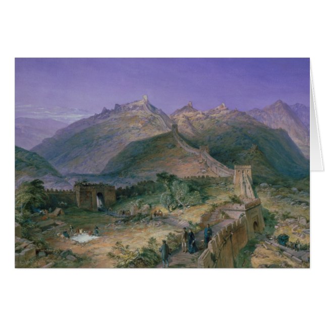 The Great Wall of China, 1886 (w/c) (Front Horizontal)