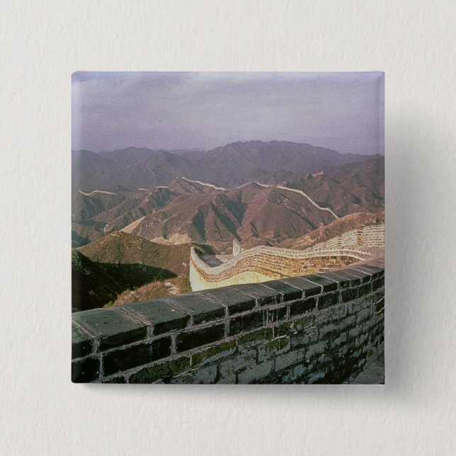 The Great Wall of China 2 Inch Square Button (Front)