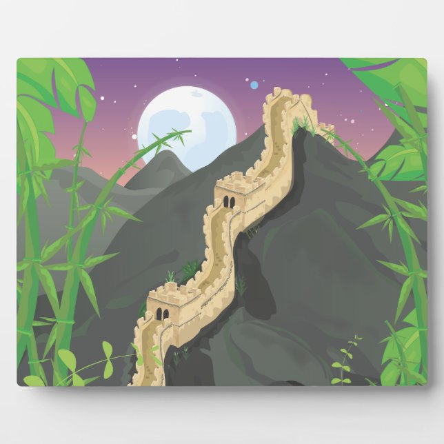 The Great Wall of China cartoon Plaque (Front)