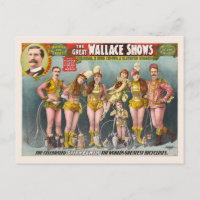 The Great Wallace Shows Vintage Poster 1898