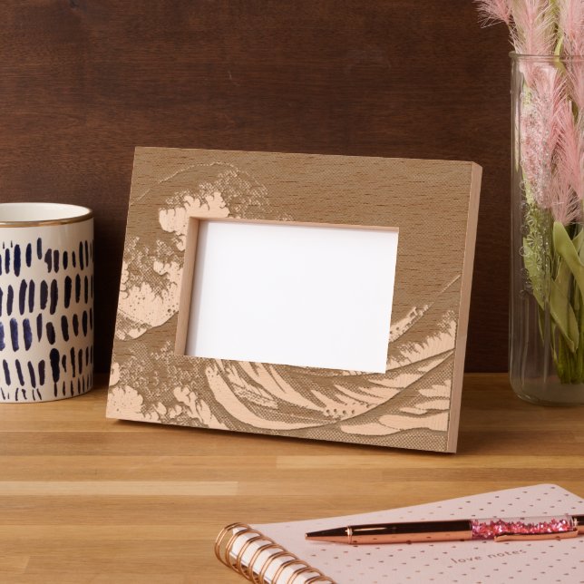 The Great Wave at Kanagawa Etched Frames (Left)