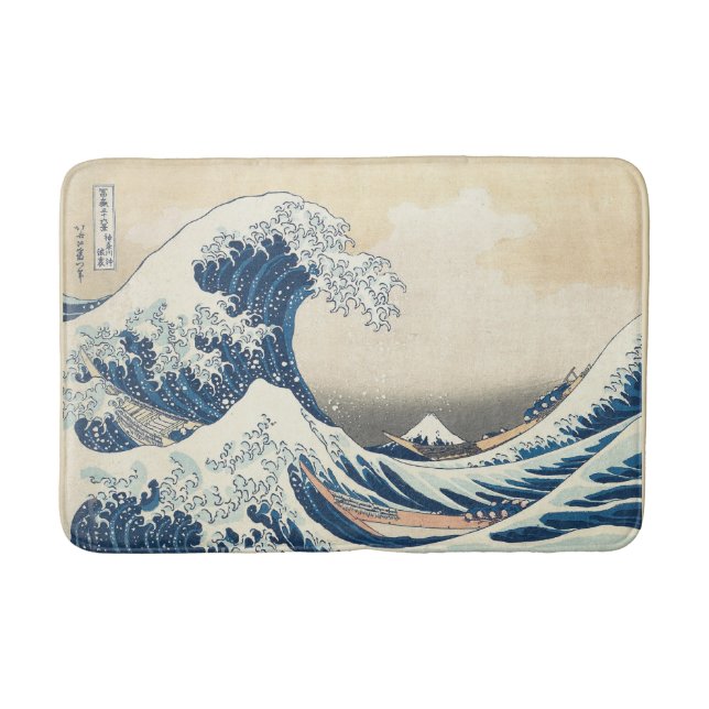 The Great Wave Bath Mat (Front)
