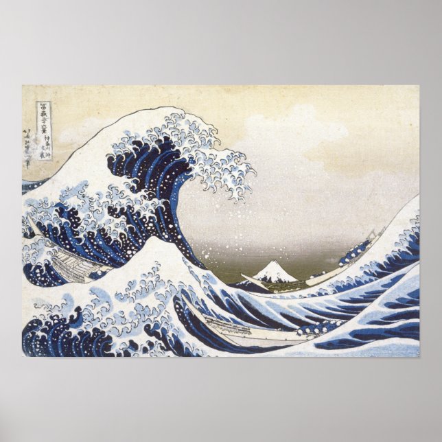 The Great Wave by Hokusai Poster (Front)