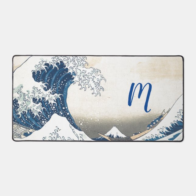 The Great Wave  Desk Mat (Front)