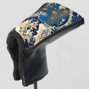The Great Wave Hokusai Vintage Golf Putter Cover