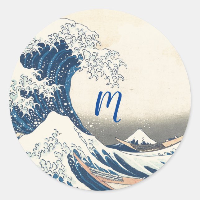 The Great Wave - Japanese art Classic Round Sticker (Front)