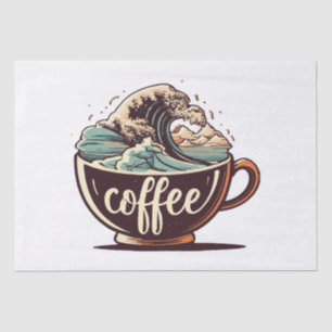 The Great Wave Of Coffee Tissue Paper