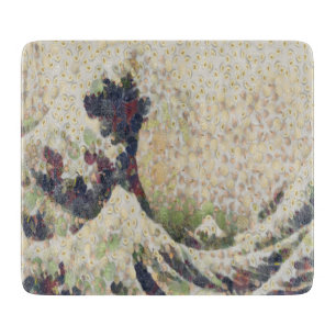 The Great Wave Of Honeydew Melon Fine Art Spoof Cutting Board