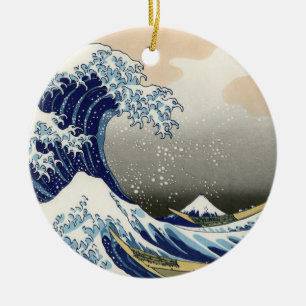 The Great Wave of Kanagawa - Katsushika Hokusai Ceramic Ornament
