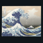 The Great Wave of Kanagawa - Katsushika Hokusai  Notepad<br><div class="desc">The Great Wave of Kanagawa. Two boats with people trying to conquer the ocean waves,  with the Fuji mountain at the background. Famous Japanese Ukiyo-e,  or woodblock print,  by Japanese artist Katsushika Hokusai.</div>