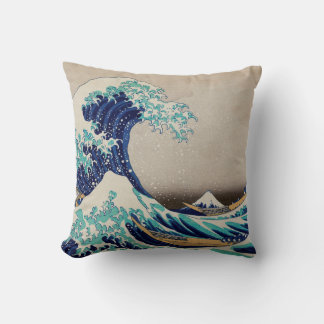 The Great Wave of Kanagawa Throw Pillow