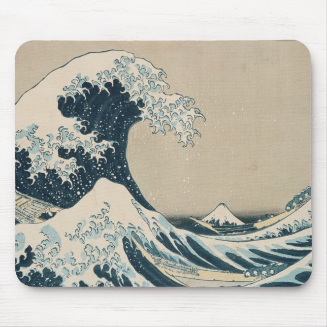 The Great Wave of Kanagawa, Views of Mt. Fuji Mouse Pad (Front)