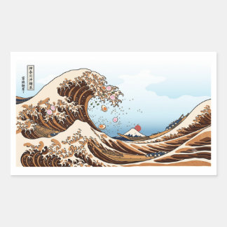 The Great Wave of Ramen - Funny Hokusai Ukiyo-e Pa Sticker