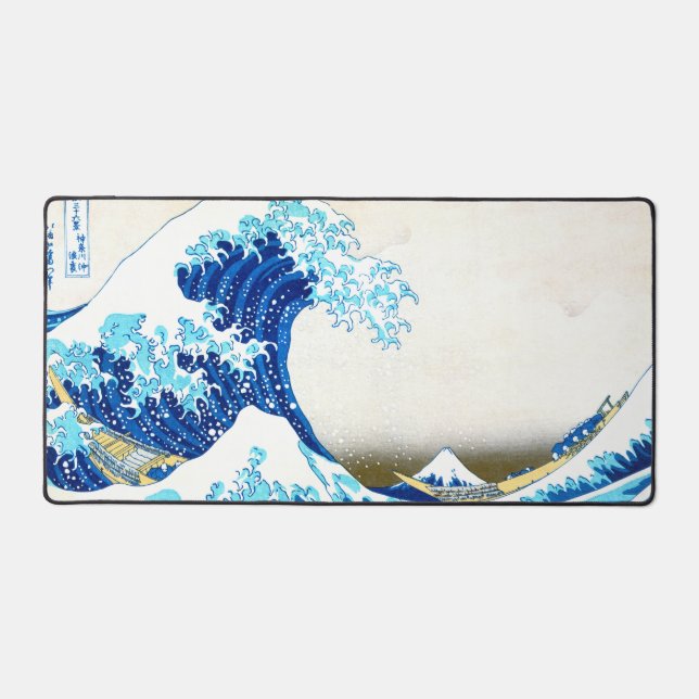 The Great Wave off Kanagawa (神奈川沖浪裏)  Desk Mat (Front)