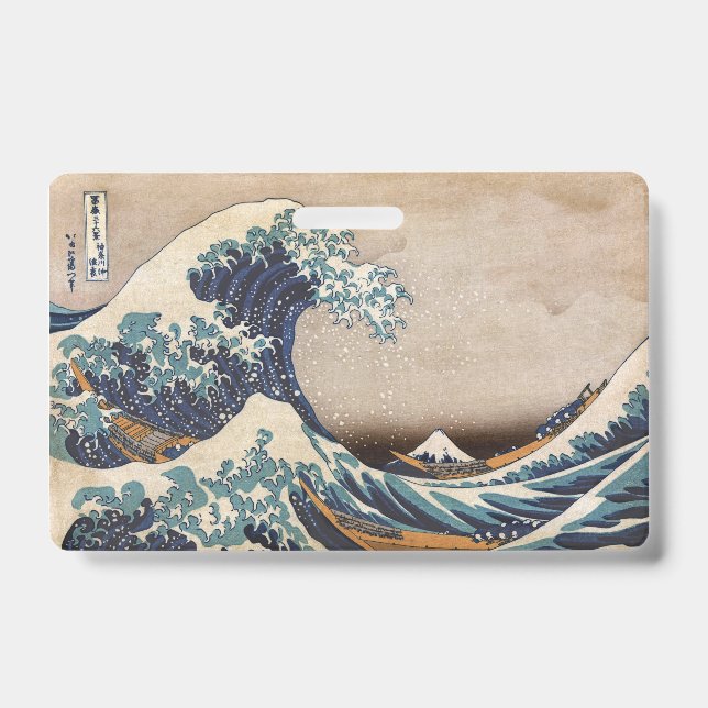 The Great Wave off Kanagawa Badge (Front)