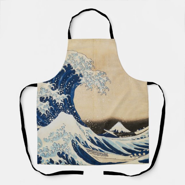 The Great Wave off Kanagawa by Hokusai Apron (Front)
