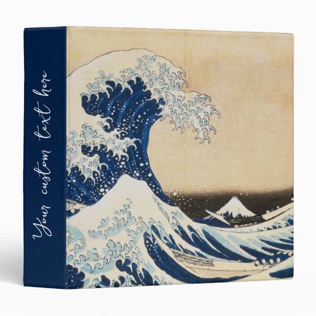 The Great Wave off Kanagawa by Hokusai Binder (Front/Spine)