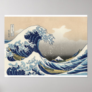 The Great Wave off Kanagawa by Hokusai | Japanese  Poster