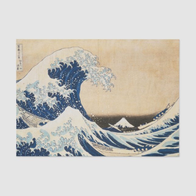 The Great Wave off Kanagawa by Hokusai Tissue Paper (Front)