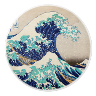 The Great Wave off Kanagawa  Ceramic Knob