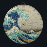 The Great Wave off Kanagawa Dartboard<br><div class="desc">The Great Wave off Kanagawa. The Great Wave off Kanagawa (神奈川沖浪裏 Kanagawa-oki nami ura?, "In the well of a wave off Kanagawa"/"Under the wave off Kanagawa"), also known as The Great Wave or simply The Wave, is a woodblock print by the Japanese ukiyo-e artist Hokusai. It was published sometime between...</div>
