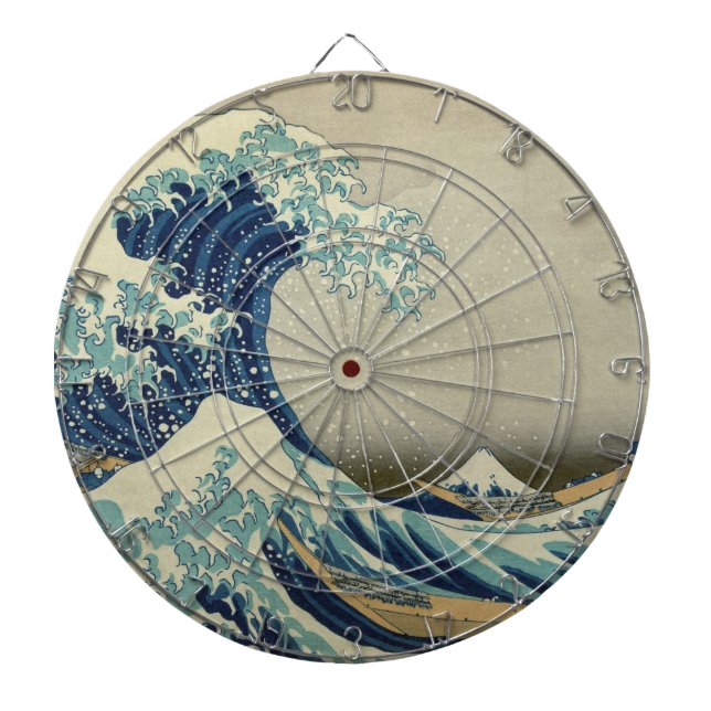 The Great Wave off Kanagawa Dartboard (Front)